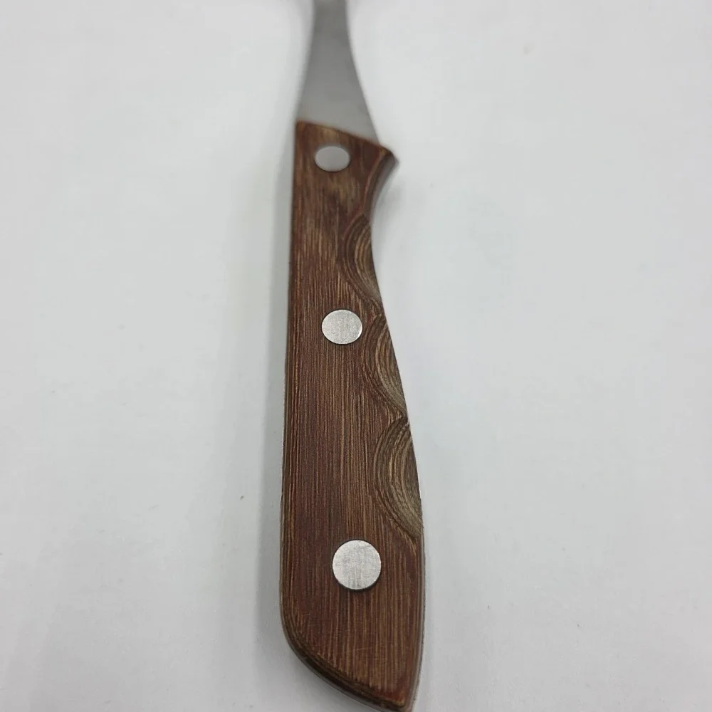 Vintage Viking Meat Fork 440-A Wood Handle Super‎ Stainless 457 Japan 11.5